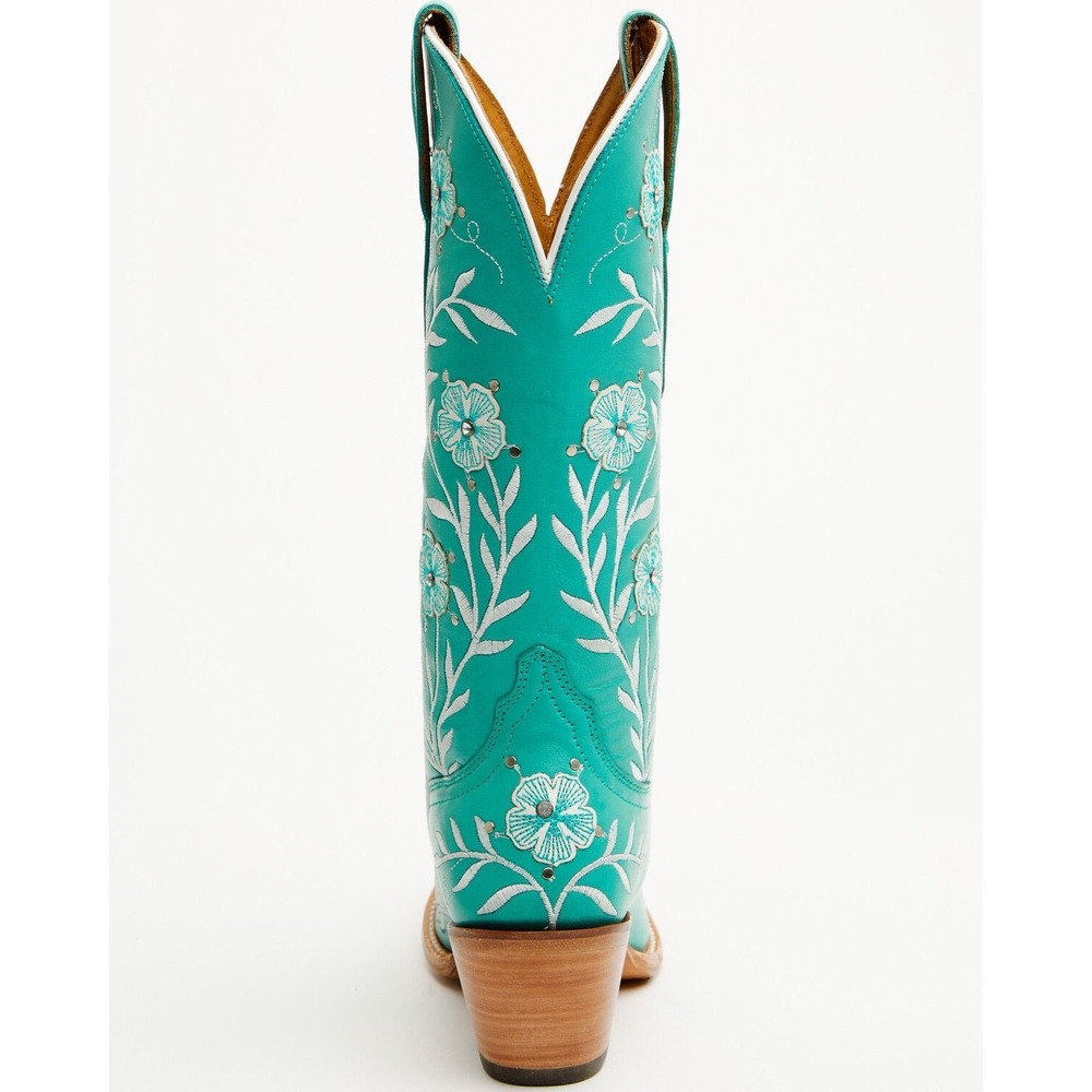 Ariat Romance Floral Embroidered Boho Turquoise Tall Western Boots Women's 9 - Picture 5 of 15